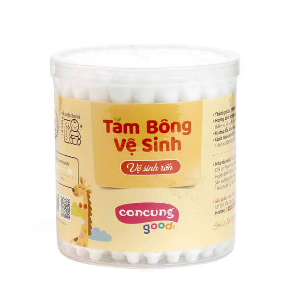 Tăm Bông Vệ Sinh Rốn Concung Good 55 Que/ Hộp