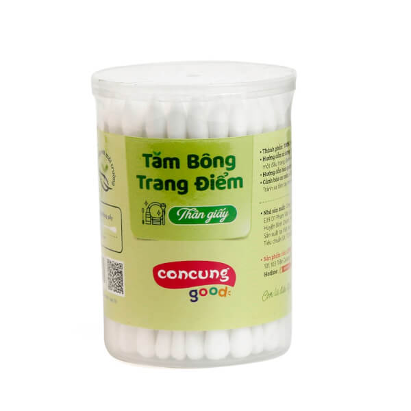 Tăm Bông Trang Điểm Concung Good 80 Que/Hộp