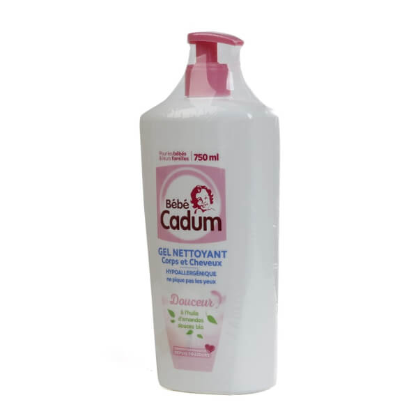 Tắm Gội Hạnh Nhan Cho Sơ Sinh Va Trẻ Nhỏ Cadum 750ml New