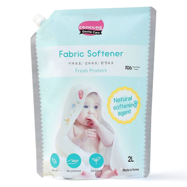 Babyzone 9 Nước xả vải Hàn Quốc ConCung Gentle Care hương ngọt ấm, túi 2L