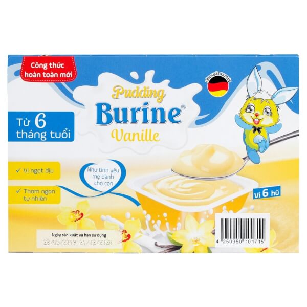Pudding Burine Vanille dành cho trẻ từ 6 tháng tuổi 300g