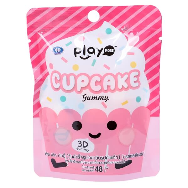 Kẹo Dẻo Hình Bánh Cupcake Playmore 48G