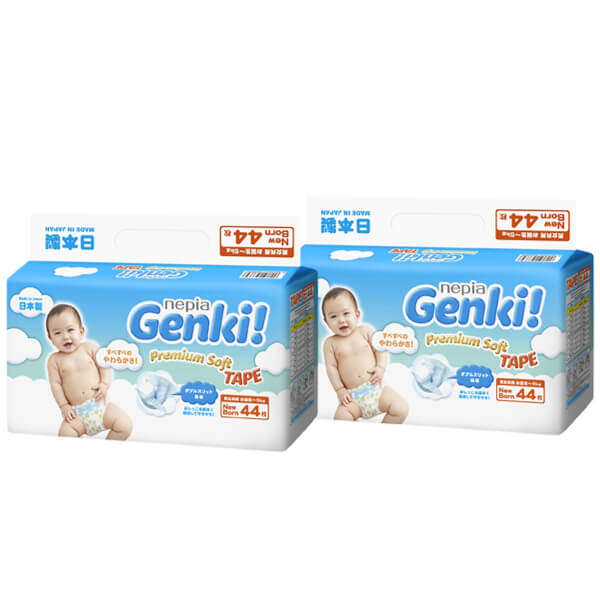 Combo 2 gói Bỉm tã dán Genki size Newborn 44 miếng (dưới 5kg) – Genki , SKU – 1950000000001 – concung.com🛒Top1Shop🛒 🇻🇳 Top1Vietnam 🇻🇳 🛍🛒 🇻🇳🇻🇳🇻🇳🛍🛒