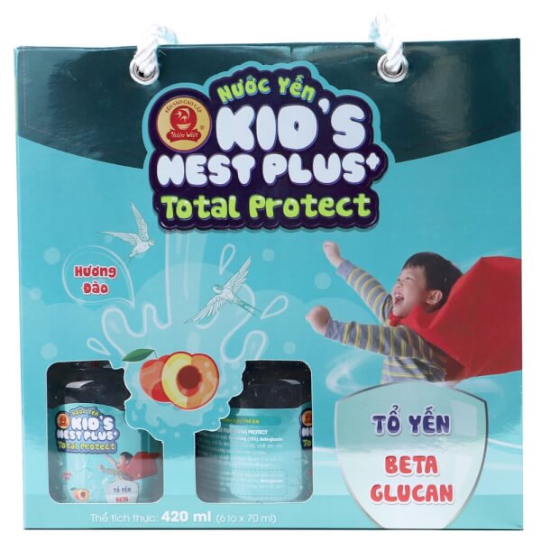 Nước Yến Kid's Nest Plus+ Total Protect (Lốc 6)