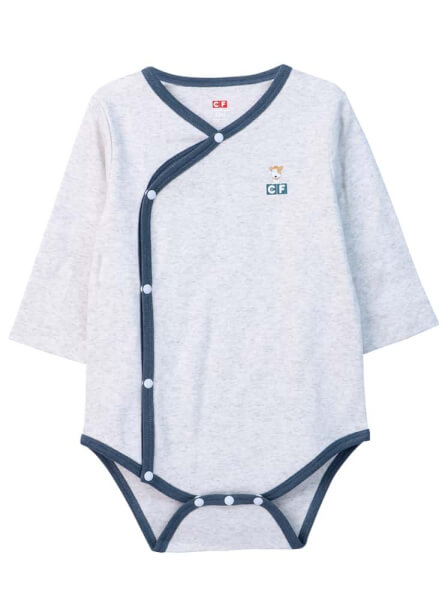 Body Bé Trai Tam Giác Cf B0420035 (12M, Xám Nhạt)