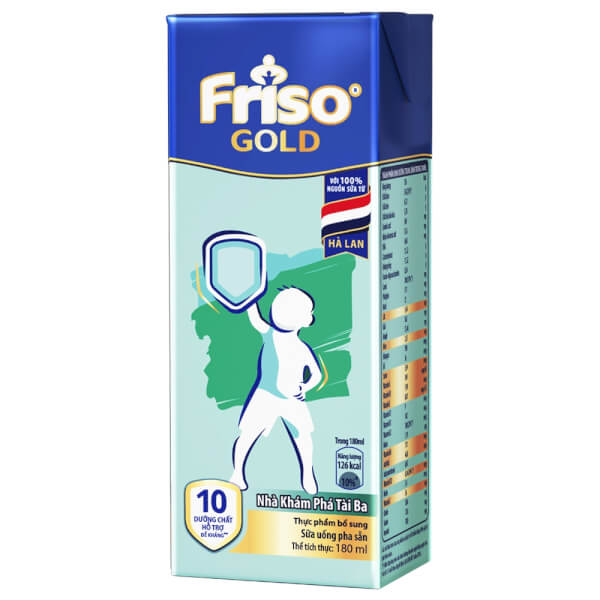 Combo 4 thùng Sữa uống dinh dưỡng Friso Gold dành cho trẻ 2 tuổi trở lên - Lốc 4 hộp - 12 lốc/thùng
