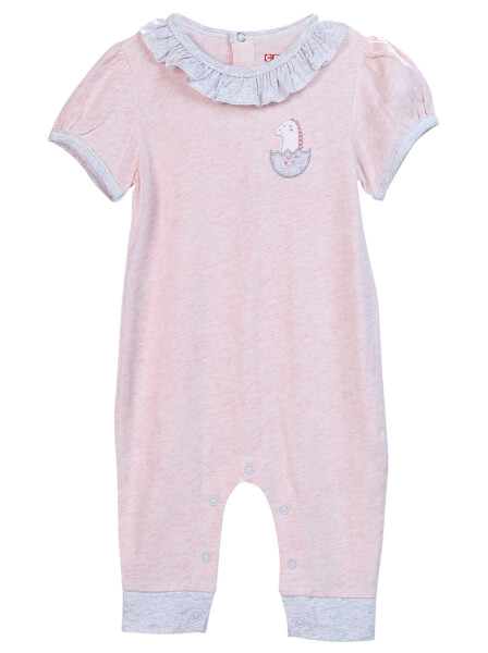 Body Bé Gái Dài Cf G0420033 (6M/9M/12M, Hồng)