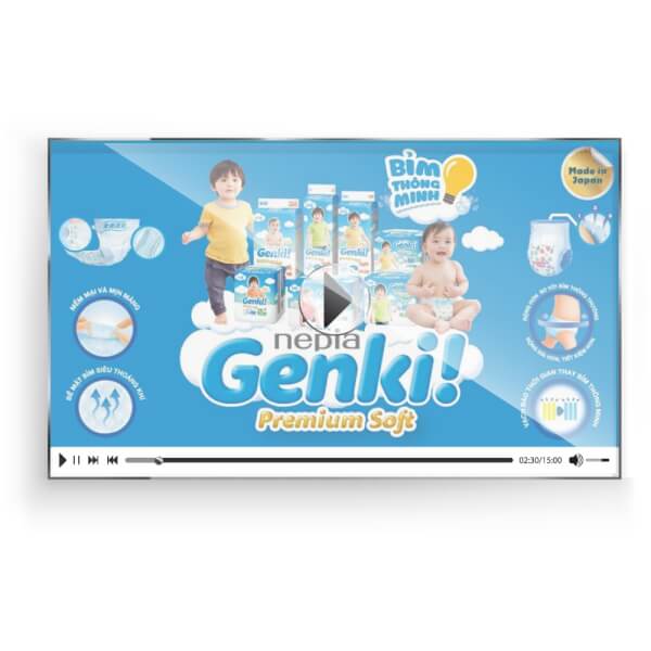 Combo 2 gói Bỉm tã quần Genki size L 44 miếng (9-14kg)