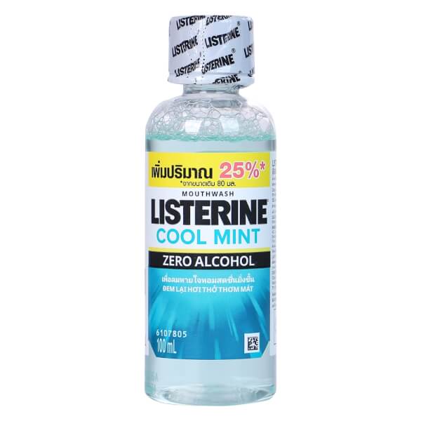 Nước Súc Miệng Listerine Coolmint Zero Alcohol 100Ml