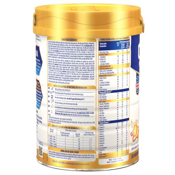 Sữa Vinamilk Optimum Gold 1 800g (0-6 tháng)