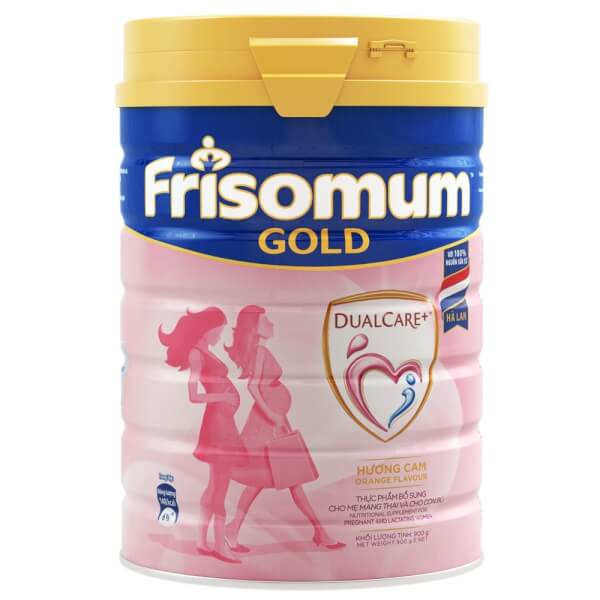 Combo 2 lon Sữa bầu Friso Mum Gold 900g hương cam