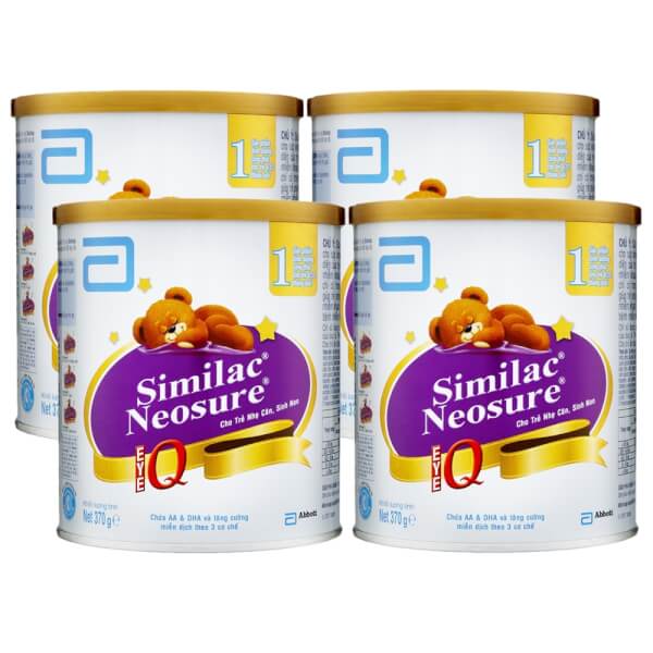 Combo 4 lon Sữa Similac Neosure 370g (0-12 tháng)