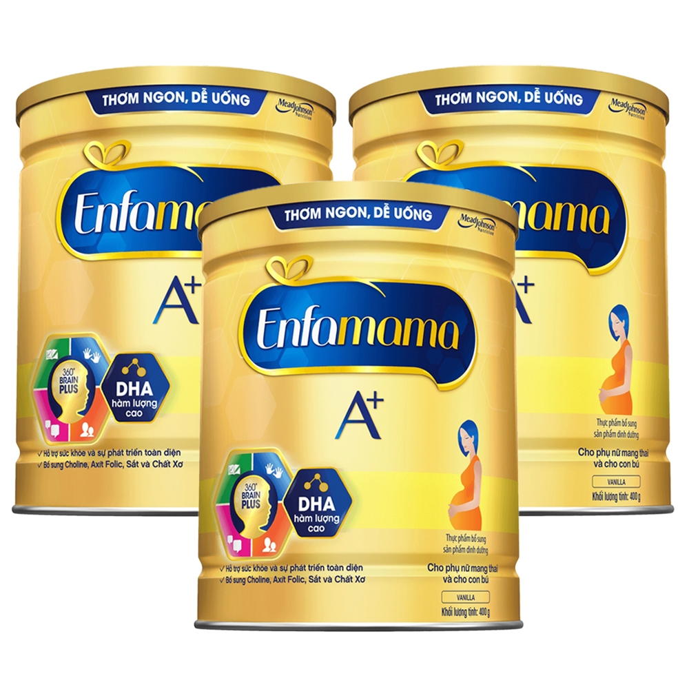 combo 3 lon enfamama a pwd chocolate 400g
