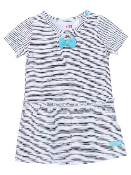 Đầm Thun Bé Gái Cf G0820008 (6 - 24M, Xám)