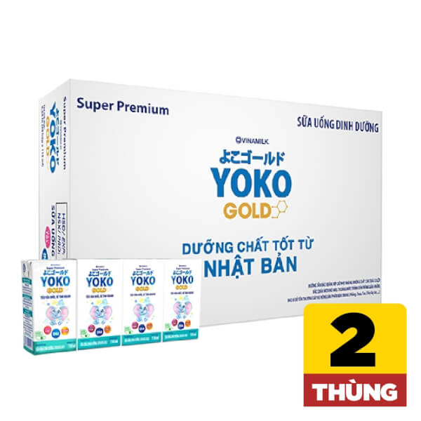 Combo 24 Sữa uống dinh dưỡng Vinamilk Yoko Gold 110ml (Lốc 4 hộp)	