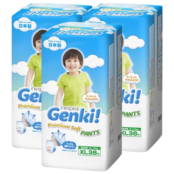 Bỉm tã quần Genki size XL 26 miếng (7-10kg)