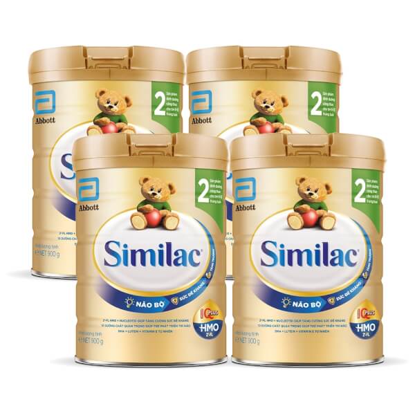 Combo 4 lon Sữa Similac Eye-Q số 2 900g (6-12 tháng)