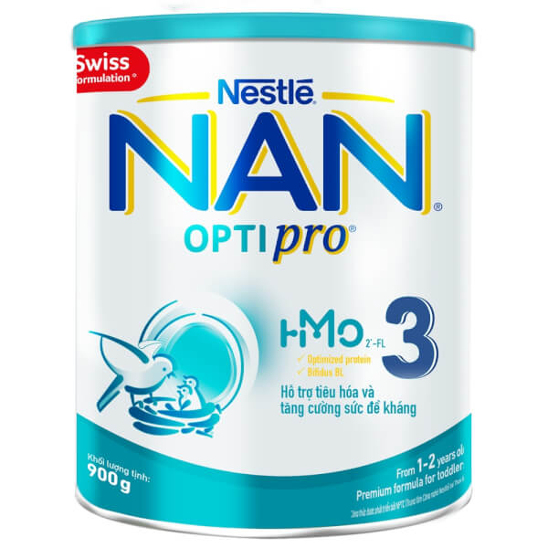 Sữa Nan Optipro 3 900G, Hmo (1 - 2 Tuổi)