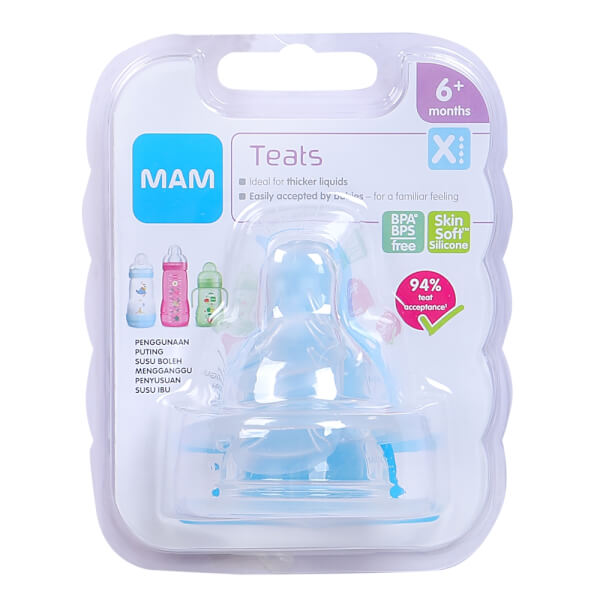 Núm Ty Mam Silicone Lỗ Cắt X (6 Tháng Trở Lên)