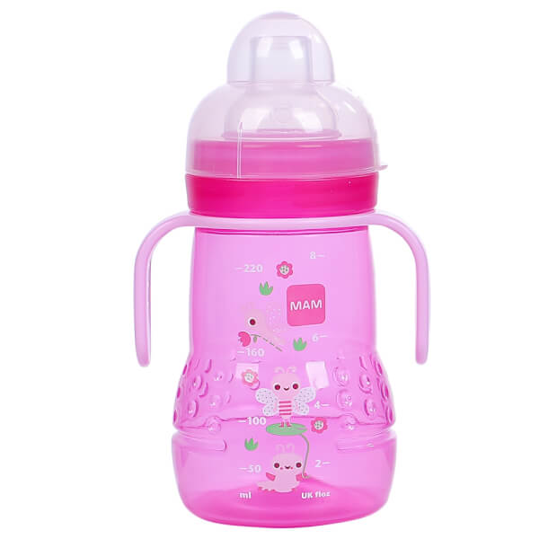 Bình Tập Uống Chống Tràn Cho Bé Mam Trainer Girl 220Ml