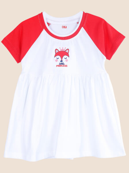 Đầm Bé Gái Mrn Cf G0221005 (6 - 24M, Trắng)