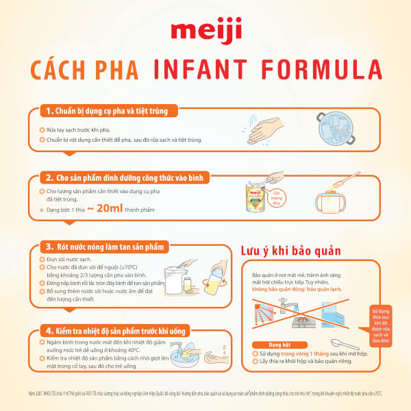 Sữa Meiji Infant Formula 800g (0-12 tháng)