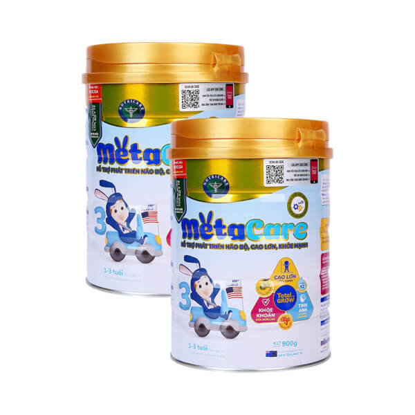 Combo 2 lon Sữa Meta Care 3 900g (1-3 tuổi)