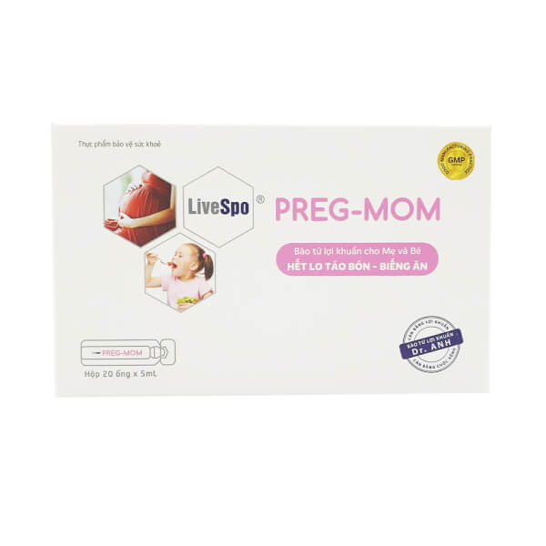 Men vi sinh LiveSpo Preg-Mom (20 ống/hộp)
