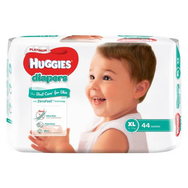 Bỉm Tã Dán Huggies Platinum Size Xl 44 Miếng (12 - 17Kg)