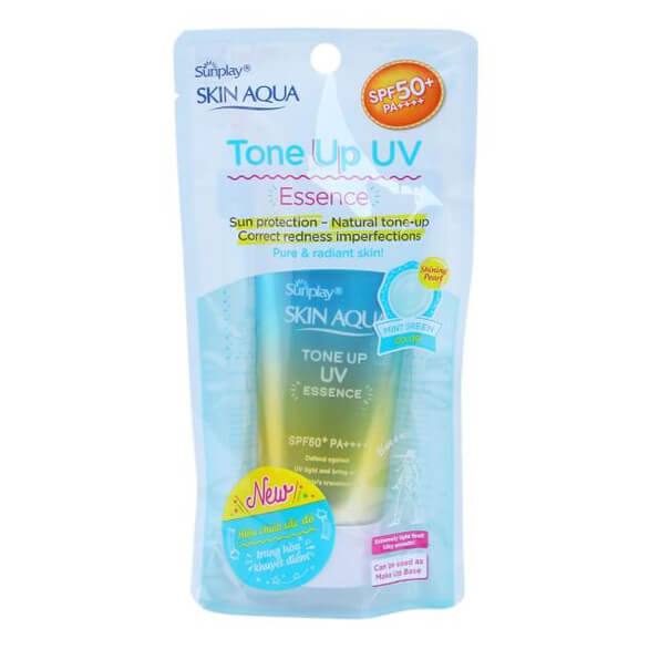 Tinh Chất Chống Nắng Skin Aqua - Tone Up Uv Essence - Mint Green 50G