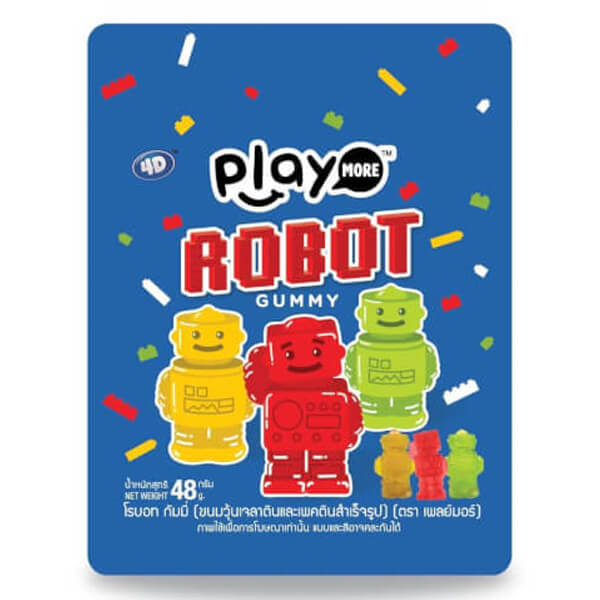 Kẹo Dẻo Robot Playmore 48G