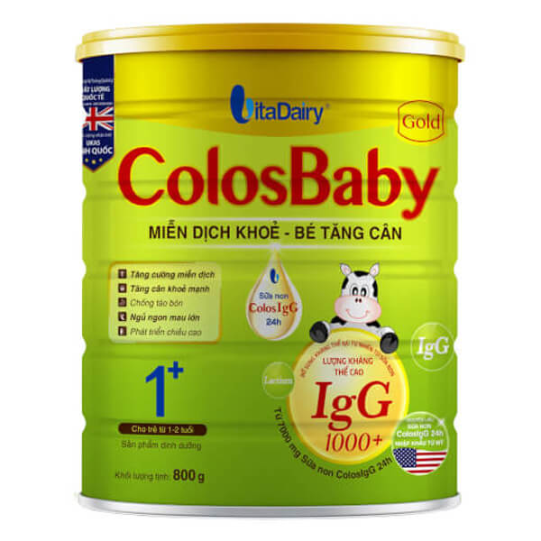 Sữa Colosbaby Gold 1+ 800G (1 - 2 Tuổi)