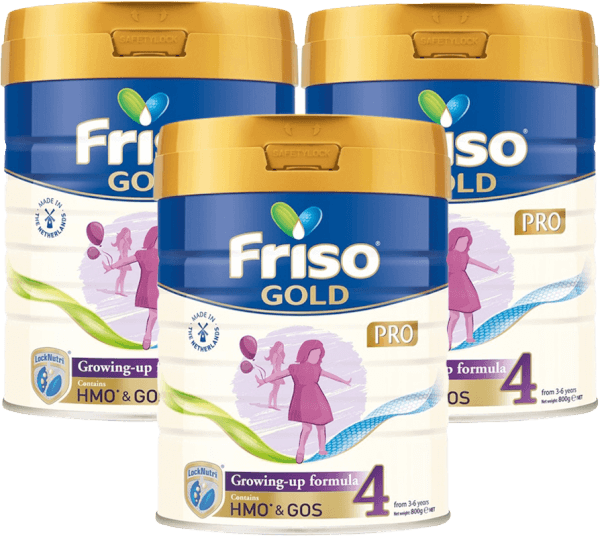 Combo 3 lon sữa Friso Gold Pro số 4, 800g (trên 3 tuổi)