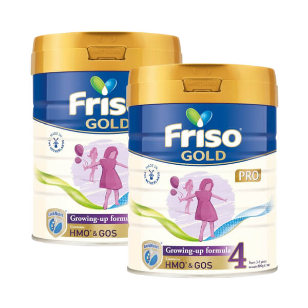 Combo 2 lon sữa Friso Gold Pro số 4, 800g (trên 3 tuổi)