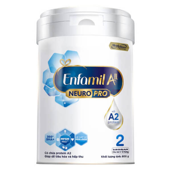 Sữa Enfamil A2 Neuropro Số 2 800G (Follow Up Formula, 6 - 12 Tháng Tuổi)