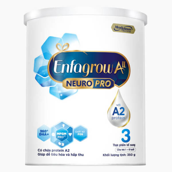 Sữa Enfagrow A2 Neuropro Số 3 350G (1 - 6 Tuổi)