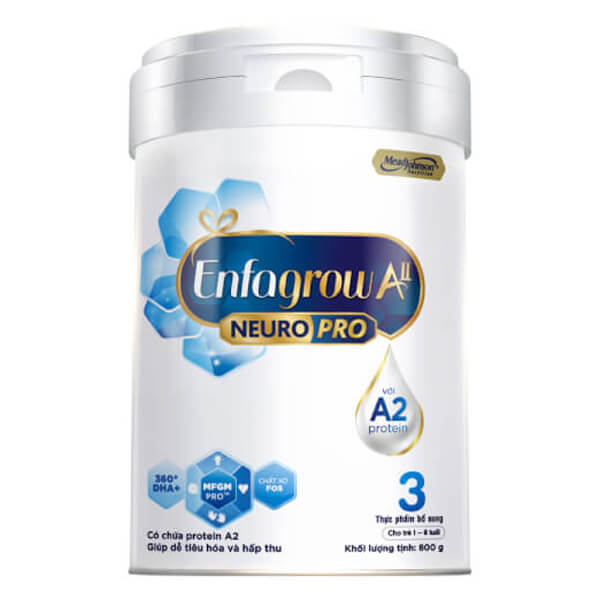 Sữa Enfagrow A2 NeuroPro số 3 800g (1 - 6 tuổi)