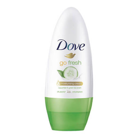 Lăn Khử Mùi Dove Go Fresh Dưỡng Da Sáng Mịn Hương Dưa Leo & Trà Xanh 40 Ml