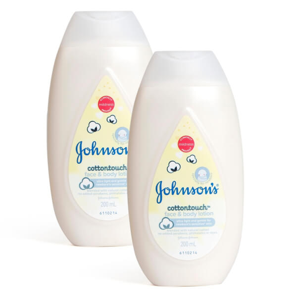 Combo 2 Sữa Dưỡng Thể Dịu Nhẹ Như Bông Johnson's Baby Cotton Touch 200Ml