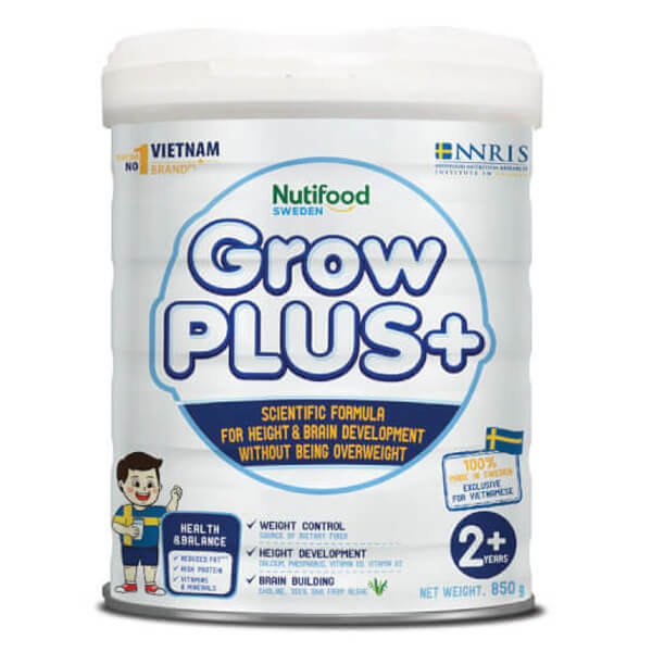 Combo 2 Sữa GrowPLUS+ Trắng, 2 tuổi, 850G