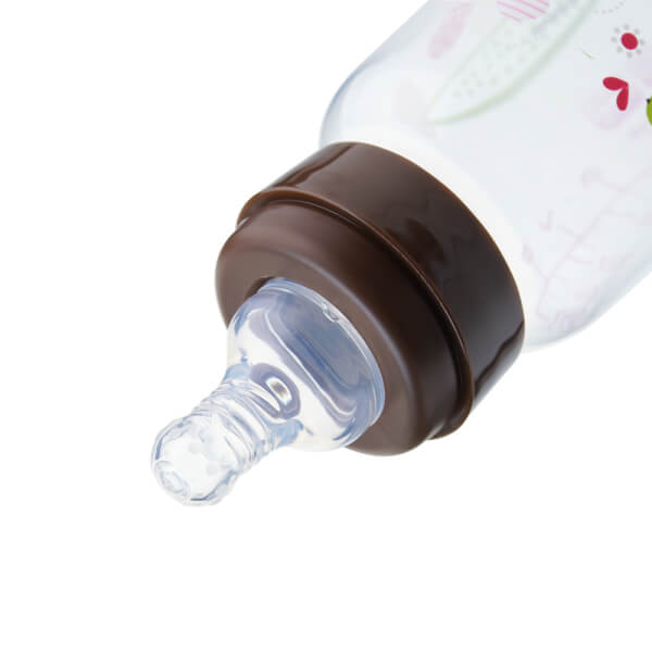 Bình sữa Kuku nhựa PP BPA Free cổ hẹp 240ml (KU5928A, Hồng)