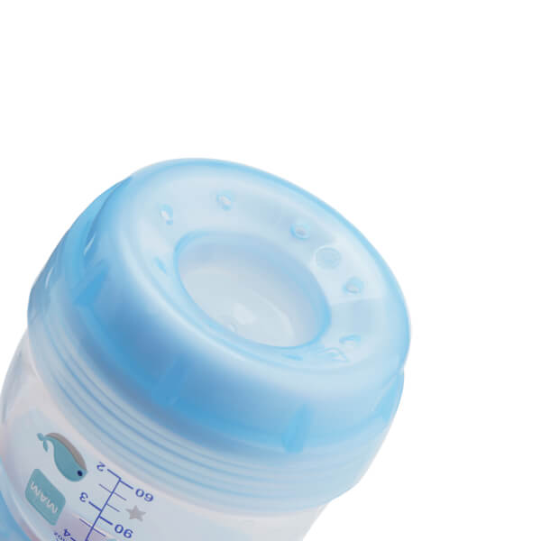 Combo 2 Bình sữa MAM Easy Start Anticolic nhựa PP 130ml (Xanh dương)