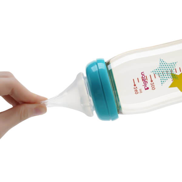 Combo 2 Bình sữa Pigeon nhựa PPSU Plus ngôi sao(240ml)