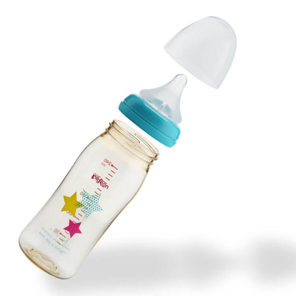 Combo 2 Bình sữa Pigeon nhựa PPSU Plus ngôi sao(240ml)