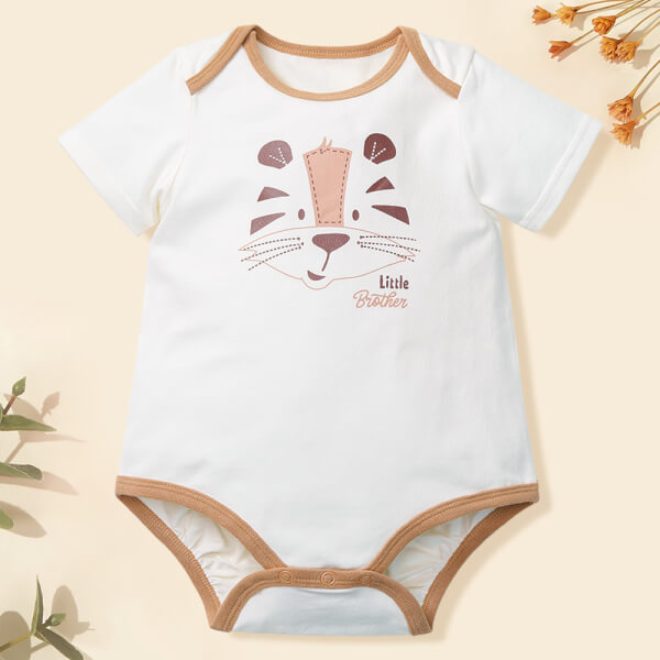 Bodysuit Bé Trai Tam Giác Animo B1121001 (0 - 12M, Trắng)