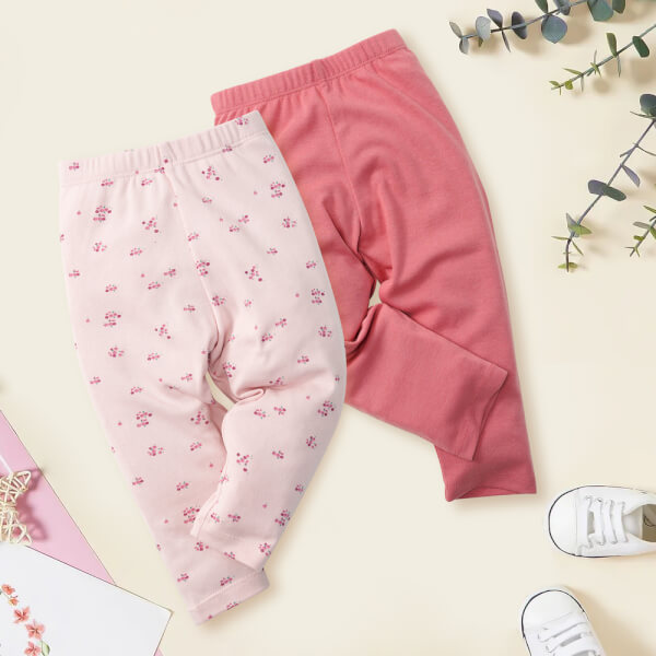 Cặp Quần Legging Bé Gái Dài Cf G0821001 (6 - 24M, Nhiều Màu)