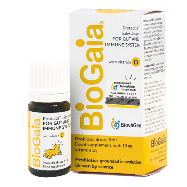 Men Vi Sinh Biogaia Protectis + Vitamin D3