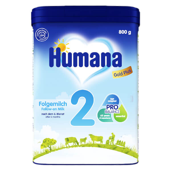 Sữa Humana Gold Plus Số 2 800G (6 - 24 Tháng)