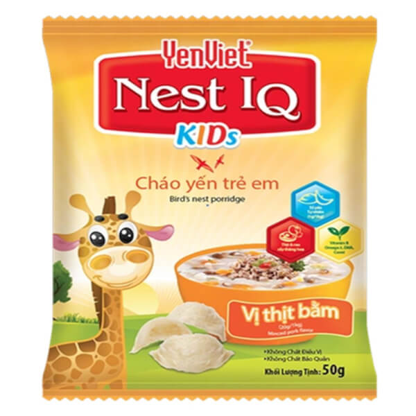 Cháo Yến Trẻ Em Yenviet Nest Iq - Vị Thịt Bằm 50G