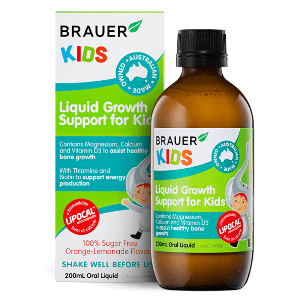 Siro Hỗ Trợ Tăng Chiều Cao Cho Bé Brauer Kids Liquid Growth Support